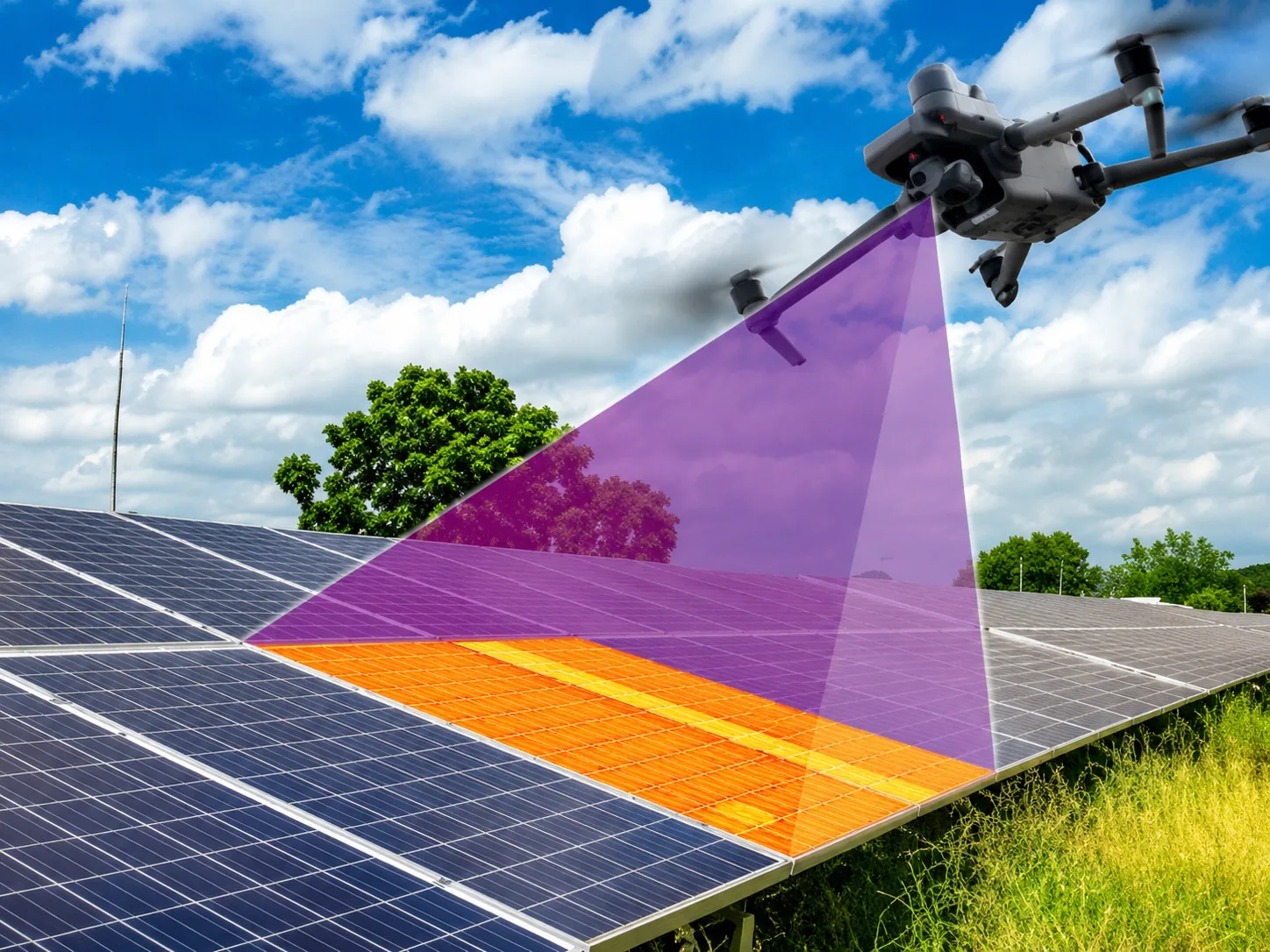 Inspection thermique par drone